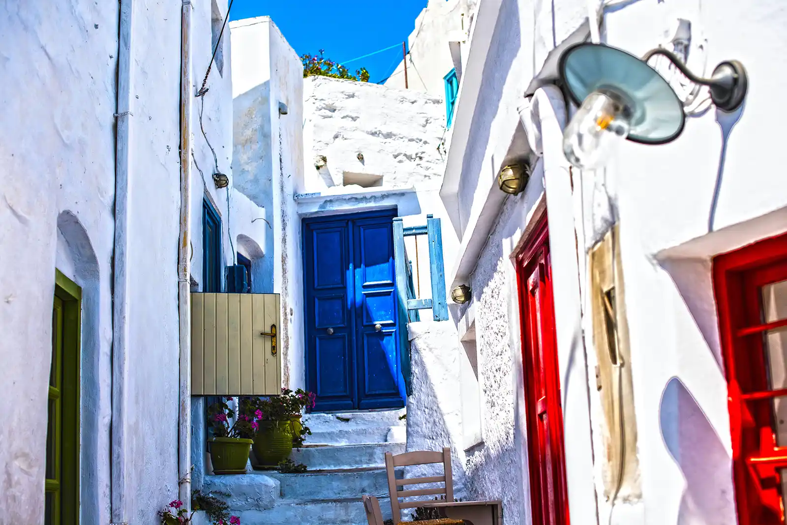 Amorgos colorful streets