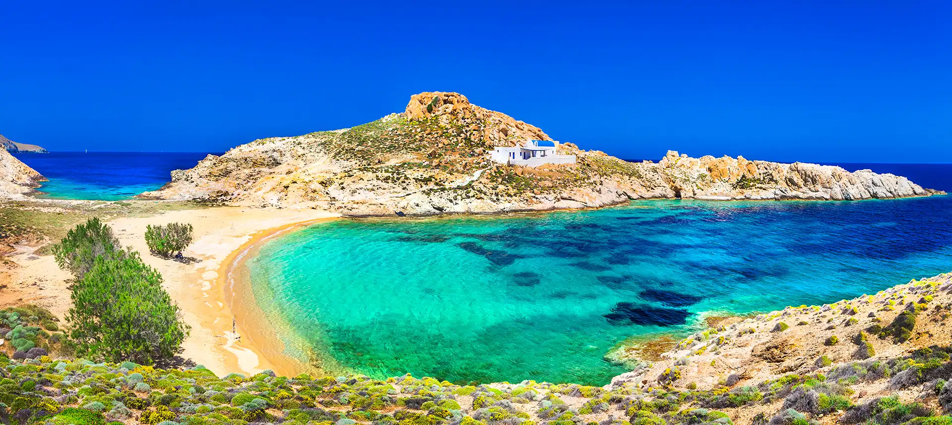 beautiful beaches of Greece, Serifos island. Cyclades